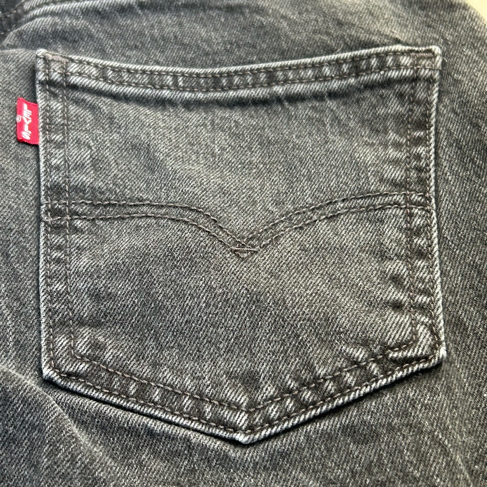 Levi's Charcoal Slim Straight Jeans - Picture 11 of 14